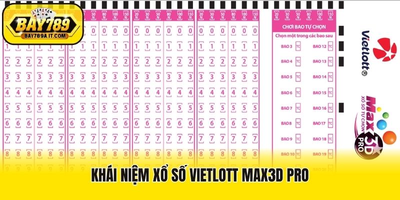 Khái niệm xổ số Vietlott Max3D Pro
